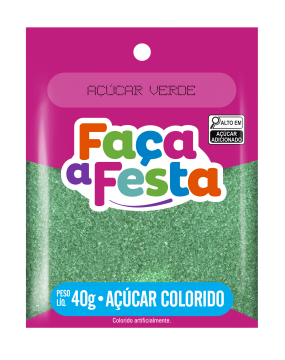 Açúcar Colorido Verde 40g