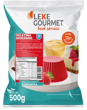 Gelatina Sabor Morango 500g 