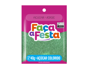 Açúcar Colorido Verde 40g