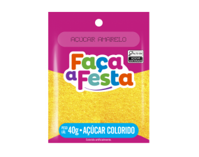 Açúcar Colorido Amarelo 40g
