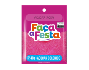 Açúcar Colorido Rosa 40g