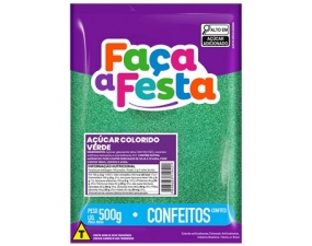 Açúcar Colorido Verde 500g