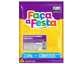 Açúcar Colorido Amarelo 500g