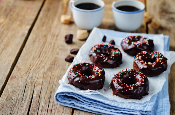 Donuts de chocolate