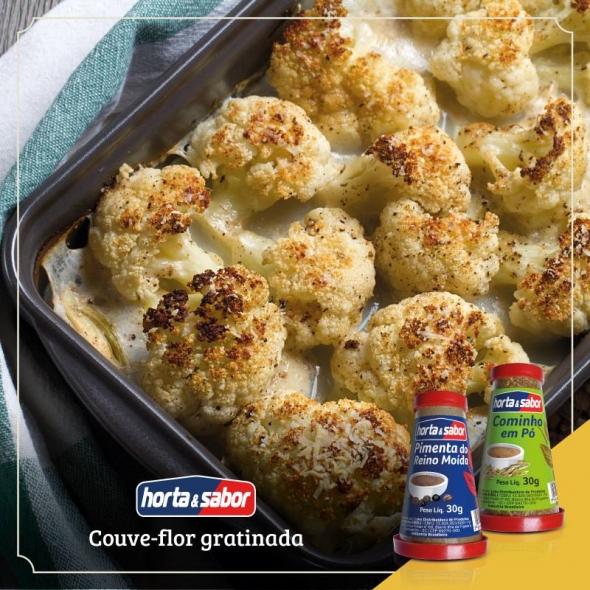 Couve Flor Gratinada