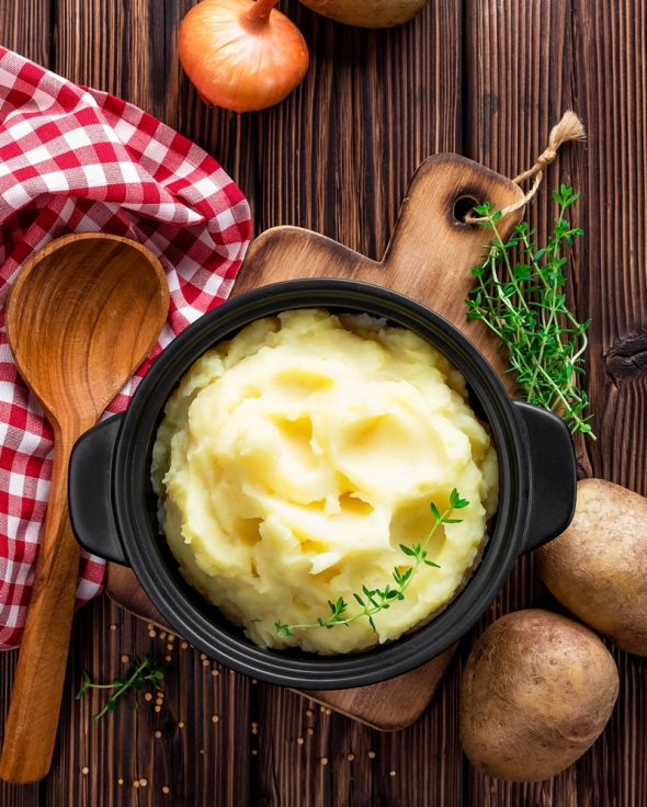 Purê de batata: perfeito, simples e cremoso.