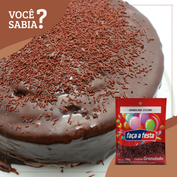 Bolo de Chocolate Com Cobertura de Brigadeiro