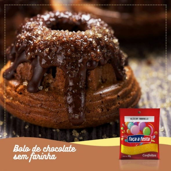 BOLO DE CHOCOLATE SEM FARINHA