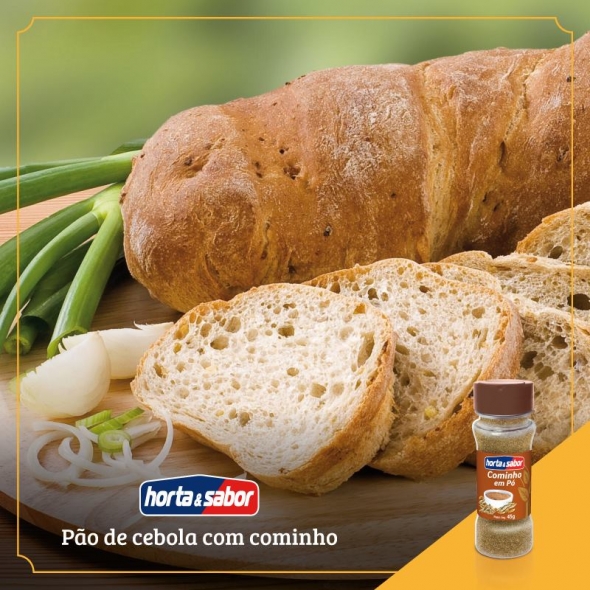 PÃO DE CEBOLA COM COMINHO