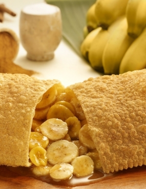 Pastel de Banana com Canela