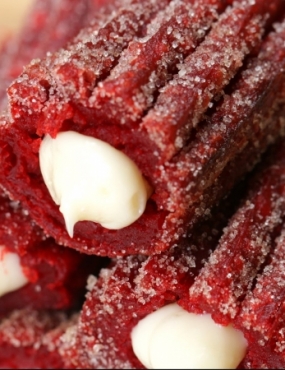 Receita de Churros Red Velvet