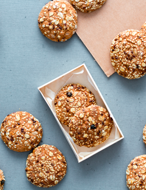 Cookies de Aveia com Açúcar de Confeiteiro